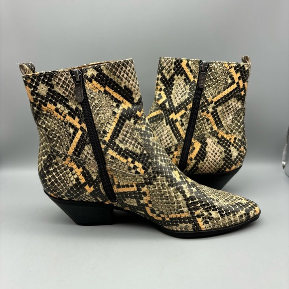 Circus By Sam Edelman Garth Ankle Booties Women’s‎ Size 7.5 M Snake Print - Picture 7 of 11